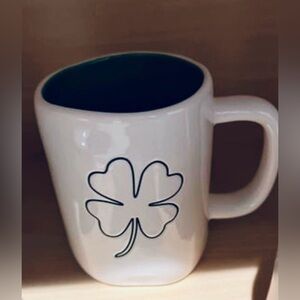 Rae Dunn Cream Clover Mug